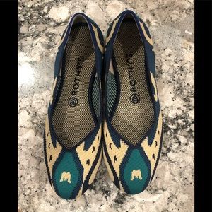 Rothy’s “Morrocan Blue” flats, sz 8.5